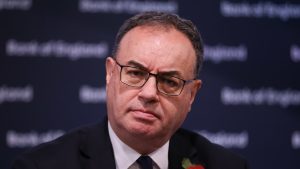 Bank of England governor says Israel-Hamas conflict poses risks to inflation fight