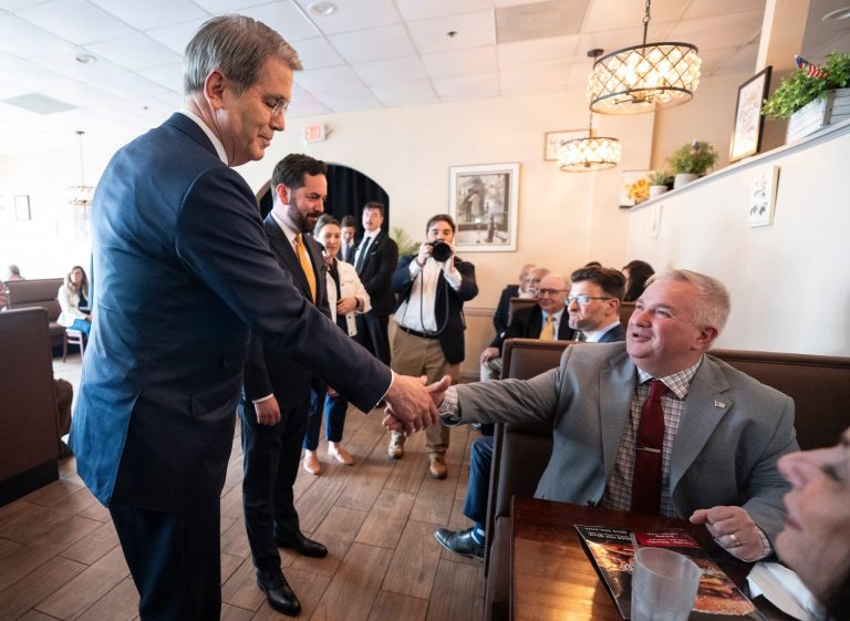 Trump’s Treasury Boss Visits NY Diner, Downplays Gas-Price Surge as ‘Blip’